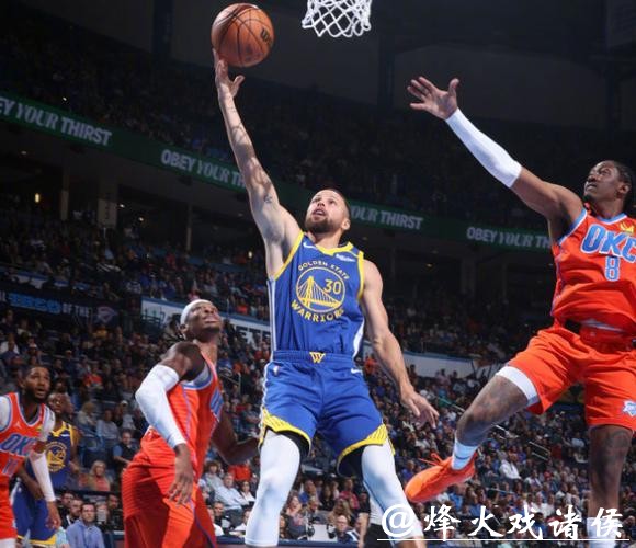 库里36分霍姆格伦伤退 勇士克雷霆升至西部第2